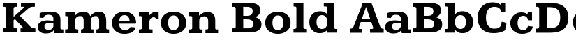 Kameron Bold font