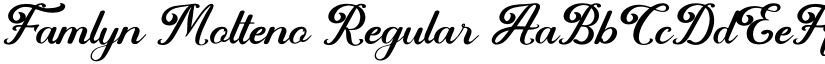 Famlyn Molteno Regular font