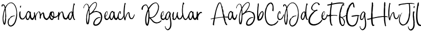 Diamond Beach Regular font