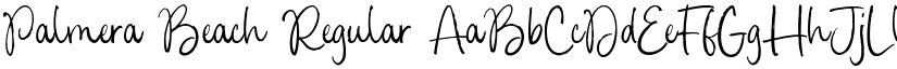 Palmera Beach Regular font