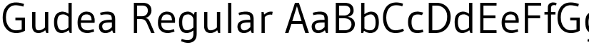 Gudea Regular font