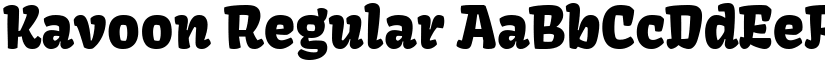 Kavoon Regular font
