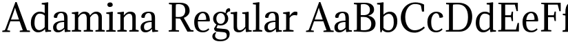 Adamina Regular font