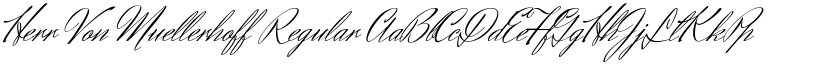 Herr Von Muellerhoff Regular font