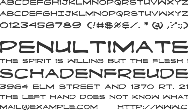 Fanboy Hardcore font preview
