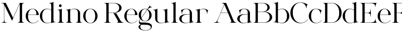 Medino Regular font