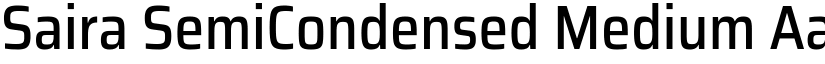 Saira SemiCondensed Medium font