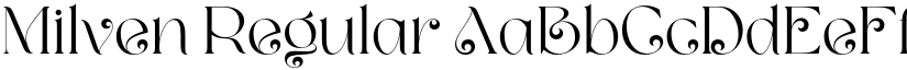 Milven Regular font