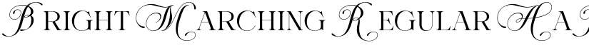 Bright Marching Regular font