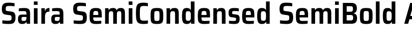Saira SemiCondensed SemiBold font
