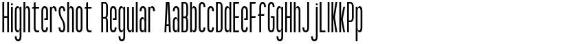 Hightershot Regular font