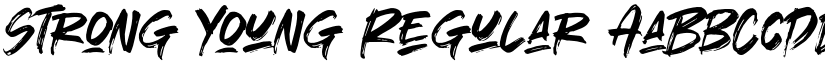 Strong Young Regular font