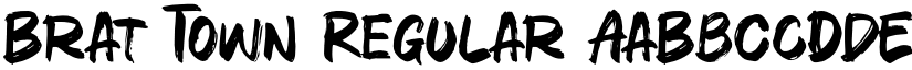 Brat Town Regular font