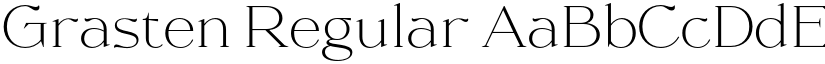 Grasten Regular font