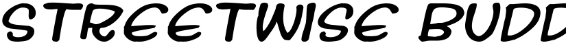 Streetwise buddy font