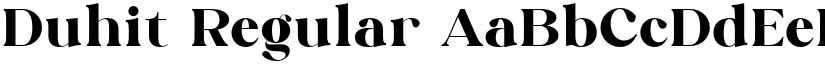 Duhit Regular font