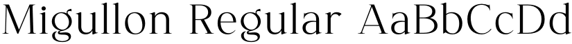 Migullon Regular font