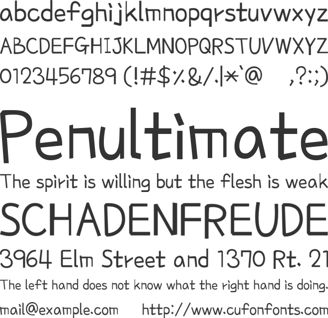 Poor Story font preview