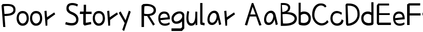 Poor Story Regular font