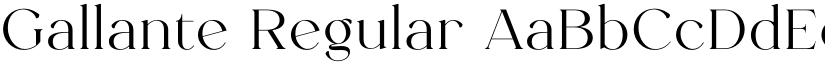 Gallante Regular font