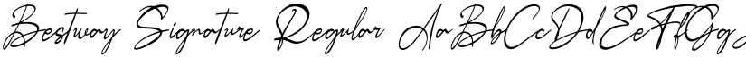 Bestway Signature Regular font