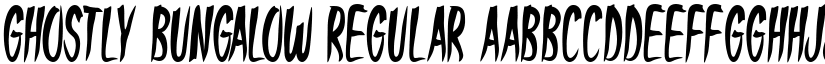 Ghostly Bungalow Regular font