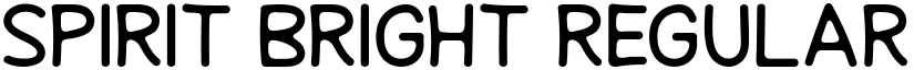 Spirit Bright Regular font