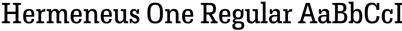 Hermeneus One Regular font