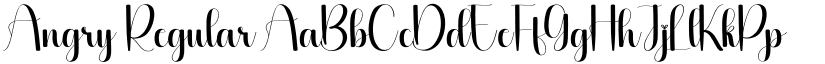 Angry Regular font