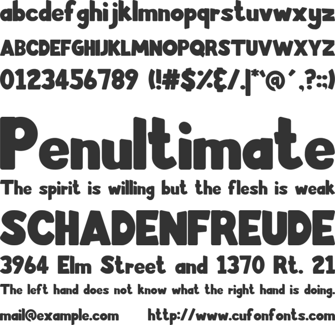 Sebastian's Clubshouse font preview