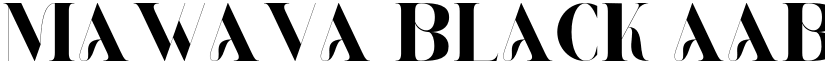 MAWAVA Black font