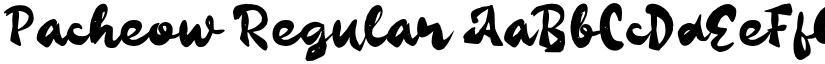 Pacheow Regular font