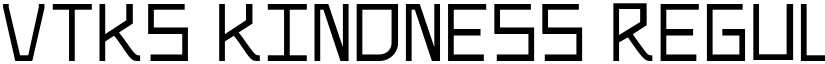 Vtks Kindness Regular font