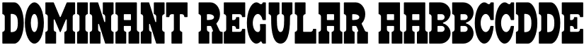 DOMINANT Regular font