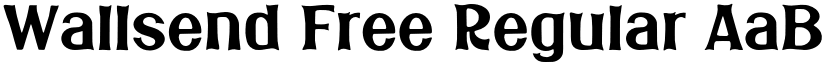 Wallsend Free Regular font