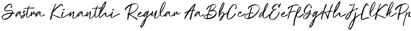 Sastra Kinanthi Regular font