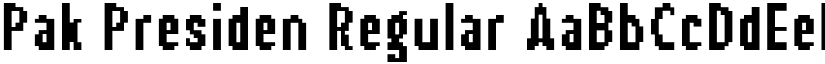 Pak Presiden Regular font
