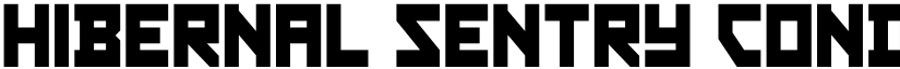 Hibernal Sentry Condensed Regular font