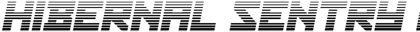 Hibernal Sentry Gradient Ital Regular font