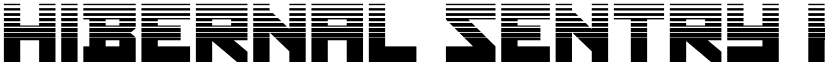 Hibernal Sentry Halftone Regular font