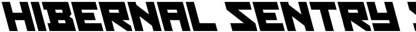 Hibernal Sentry Super-Leftalic Regular font