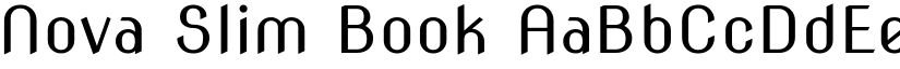 Nova Slim Book font