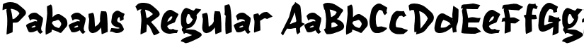 Pabaus Regular font