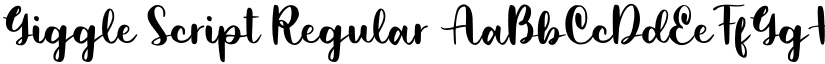 Giggle Script Regular font