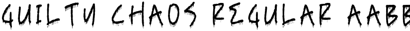 Guilty Chaos Regular font