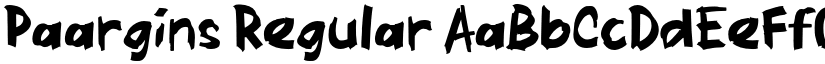 Paargins Regular font