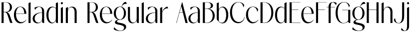 Reladin Regular font