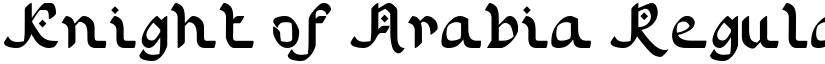 Knight of Arabia font download