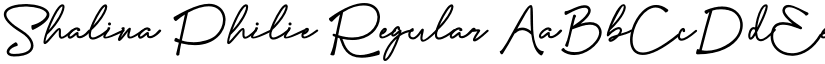 Shalina Philie Regular font