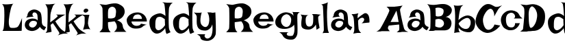 Lakki Reddy Regular font